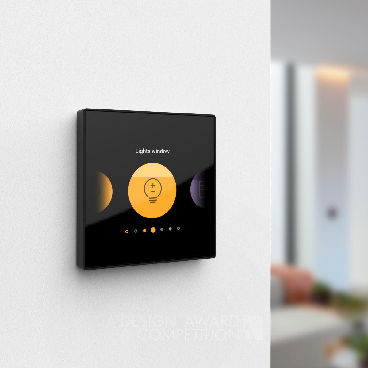 touchswitch Digital Room Control Button by Niko Design Team