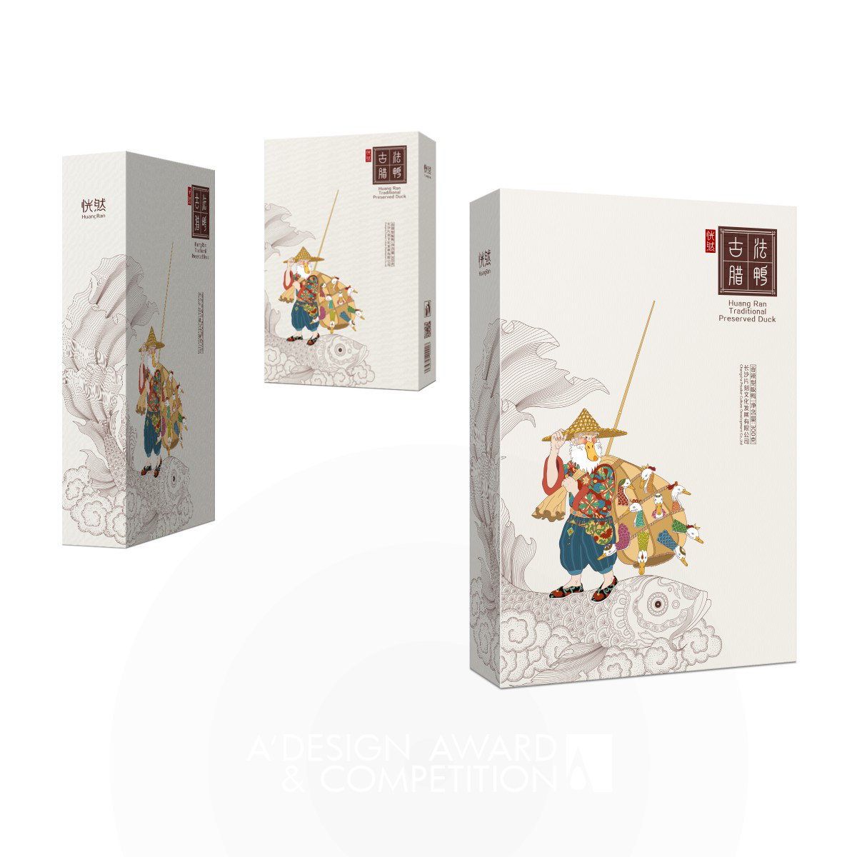 HuangRan Traditional Preserved Duck Packaging by Lynn Tsang
