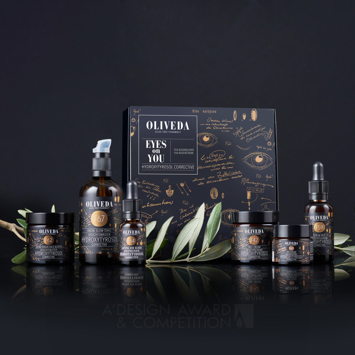 Olive Tree Luxury <b>Nature Cosmetics Packaging