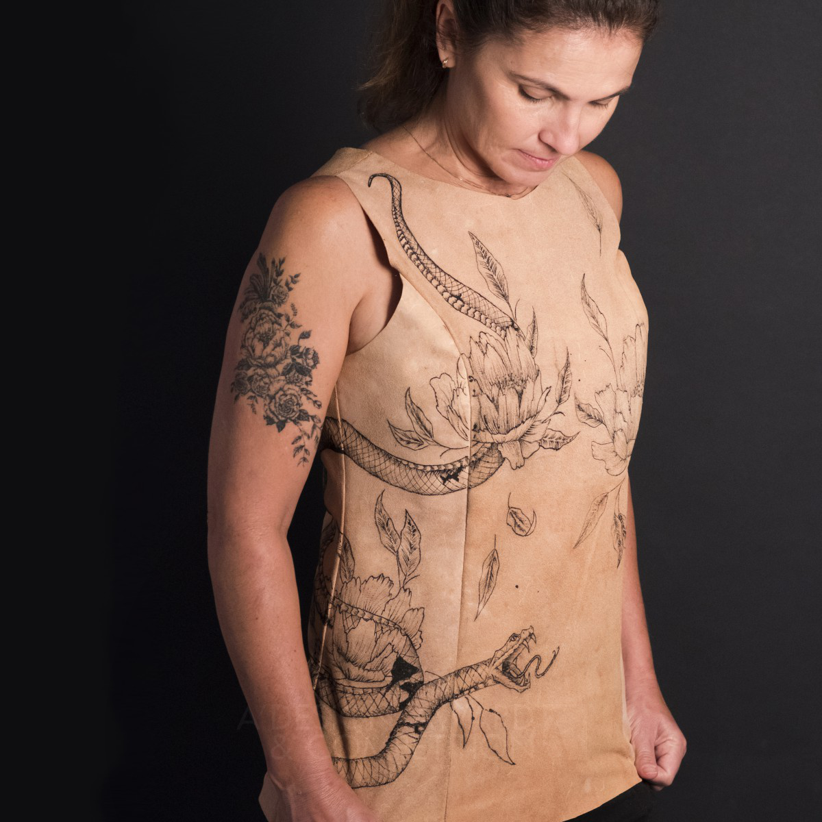 Inked Vest by Stella Nanni