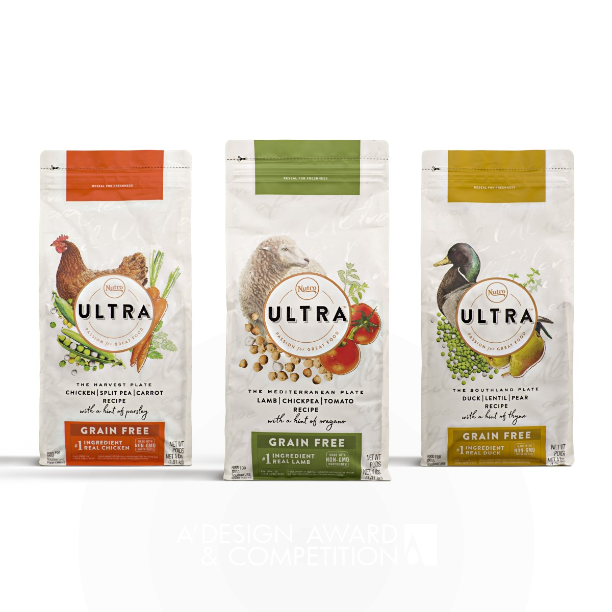 Gold Winner. Nutro Ultra Packaging Rebrand by Clarkmcdowall Expression Team
