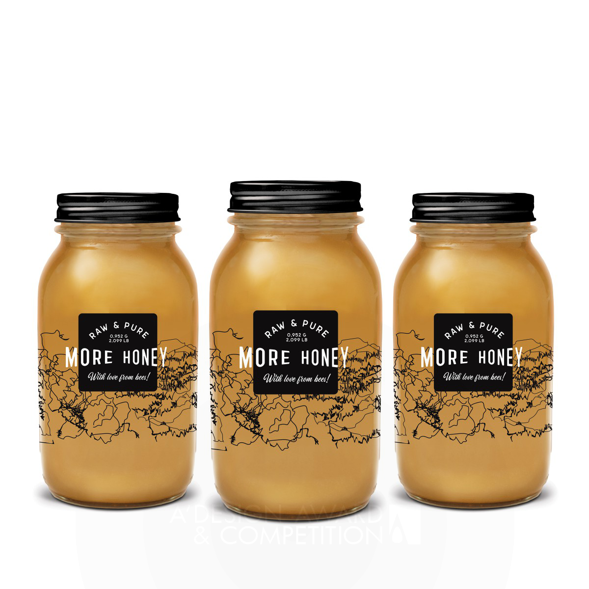 Honey package Design. More Honey. Mountain Honey brand. Design about Honey. Much honey