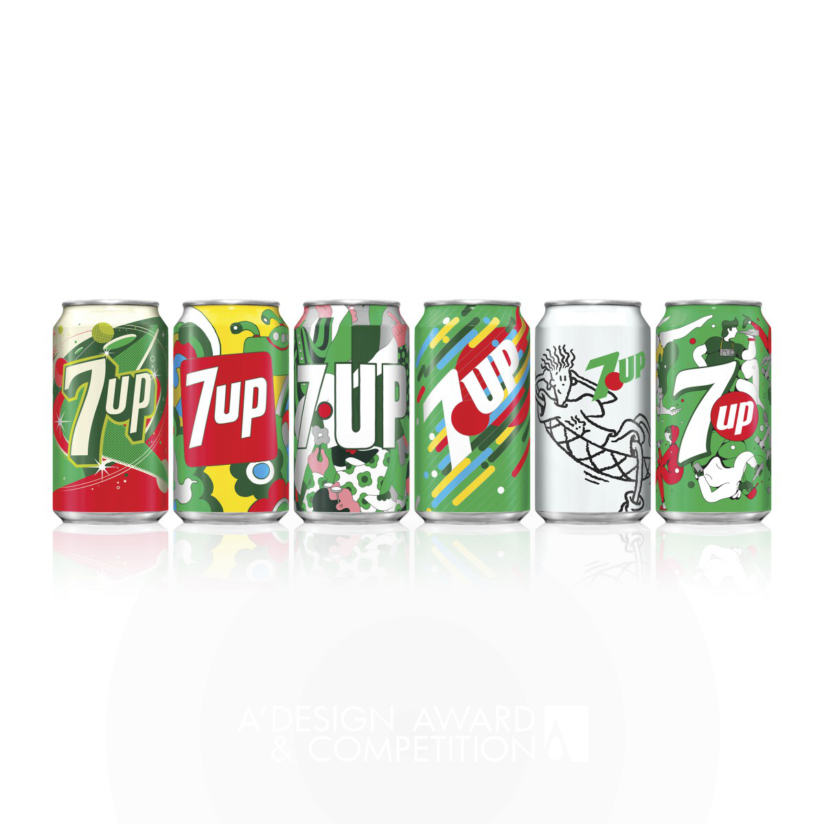 7UP Vintage Pack 2018 Beverage Packaging
