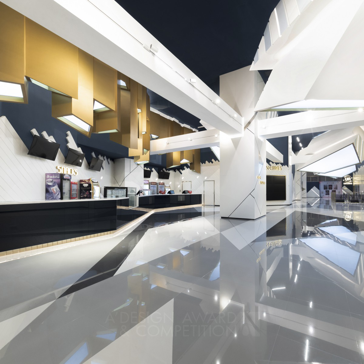 Beauty of Deconstructivism - UA Cinemas Interior Design by Oft Interiors Ltd.