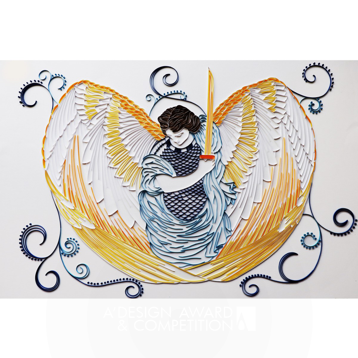 Archangel Michael Quilling by Niamh Faherty