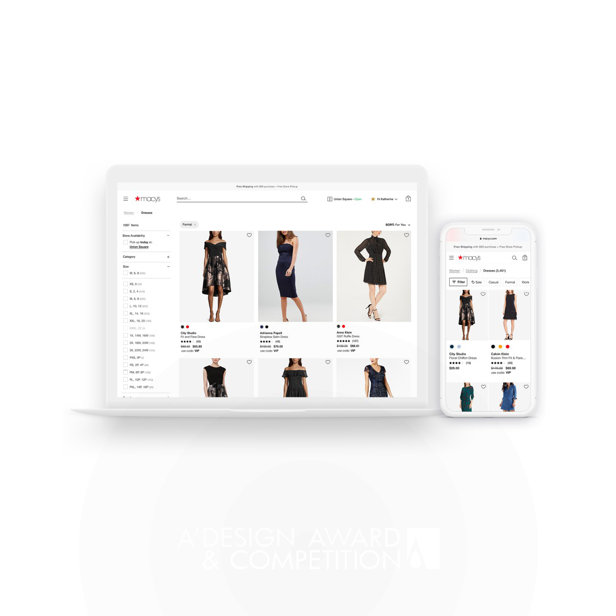 Macys Website Redesign by Willy Lai