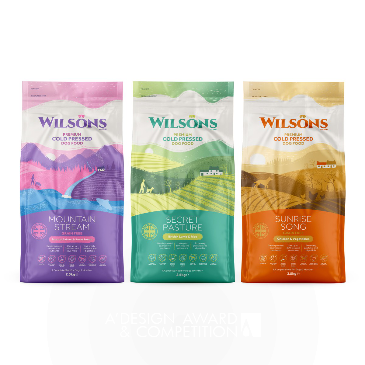 Wilsons Cold Pressed Dog Food Packaging by Gary D Lawson