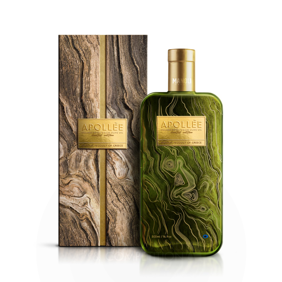 Antonia Skaraki wins Golden at the prestigious A' Packaging Design Award with Apollee Olive Oil Packaging.
