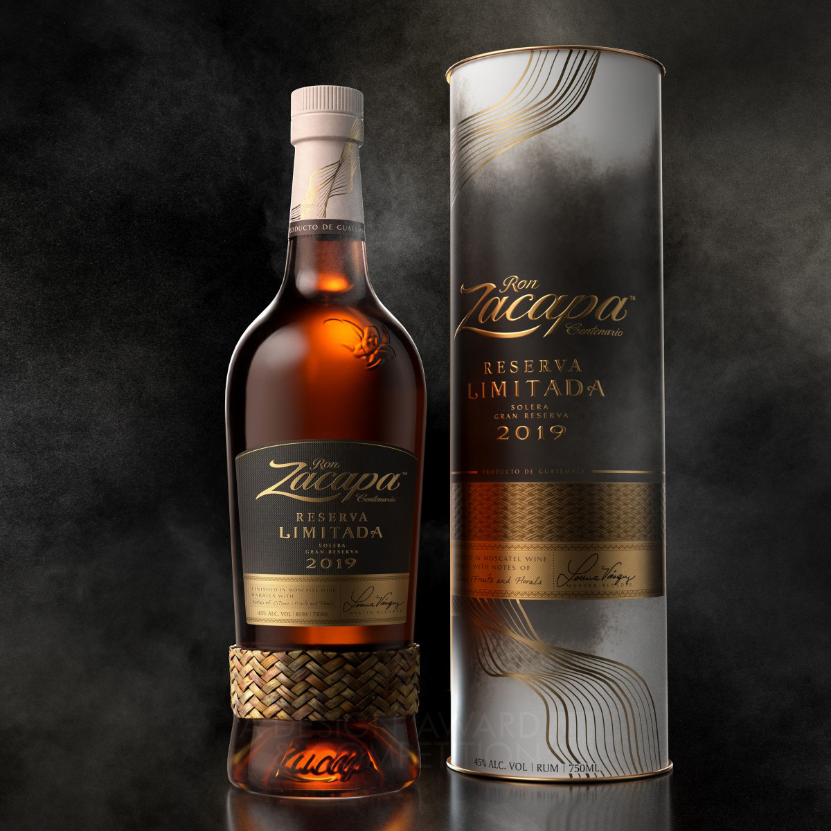 Laurent Hainaut wins Golden at the prestigious A' Limited Edition and Custom Design Award with Zacapa Reserva Limitada 2019 Branding and Design.
