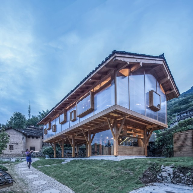 Mountain House in Mist