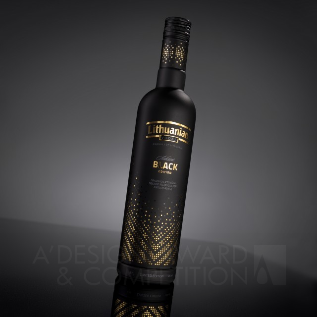 Lithuanian vodka Gold. Black Edition