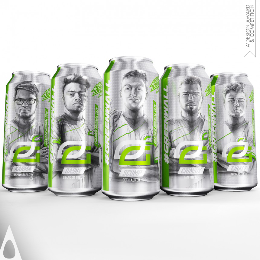 Iron Packaging Design Award Winner 2020 Game Fuel Team Optic Champions Can Packaging 
