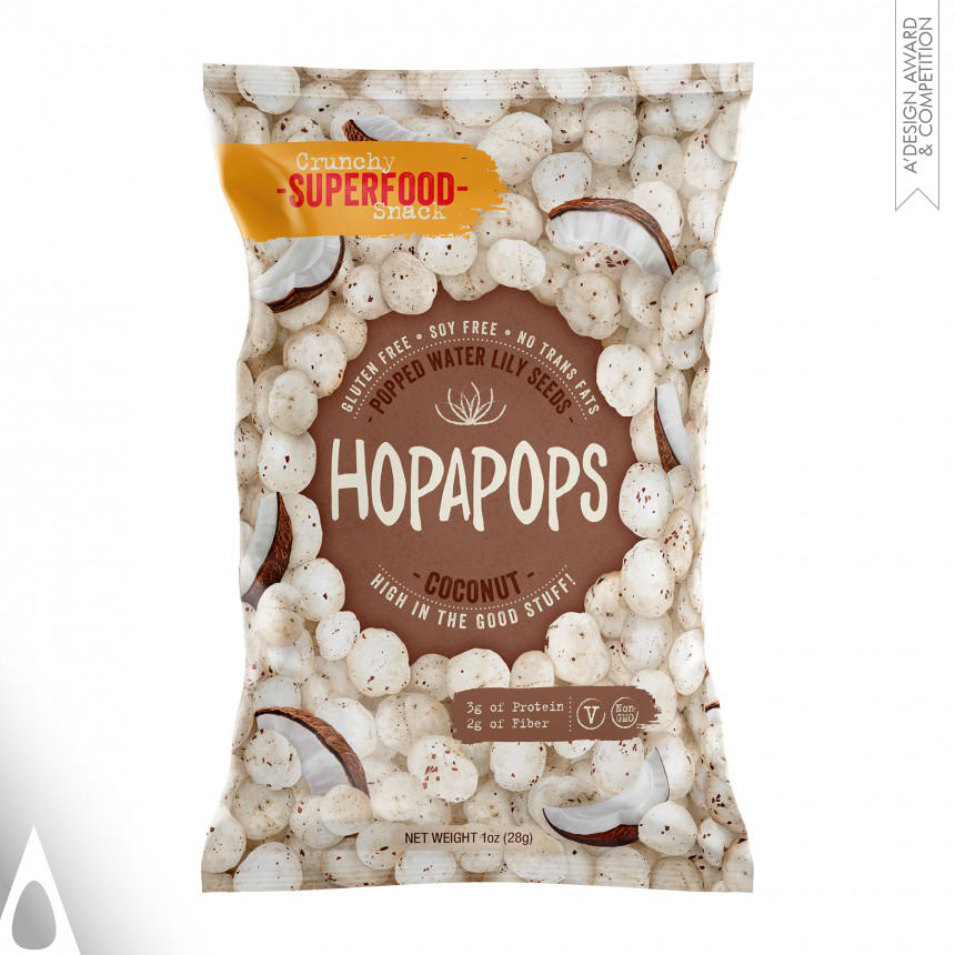 Iron Packaging Design Award Winner 2020 Hopapops Healthy Snack Food 