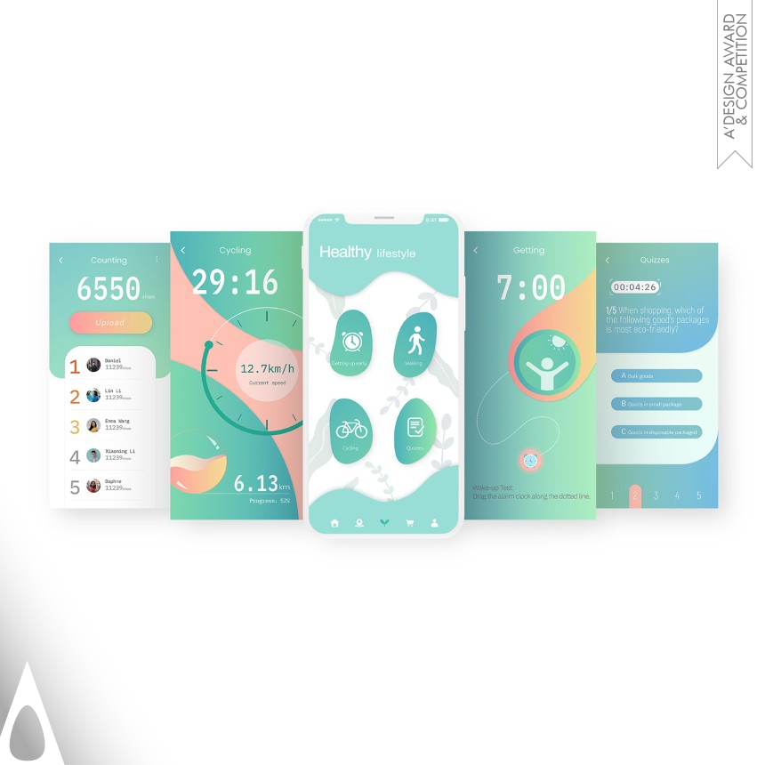 Jiaying Zhu and Huicong Hu's Pure App Interface Design Mobile App