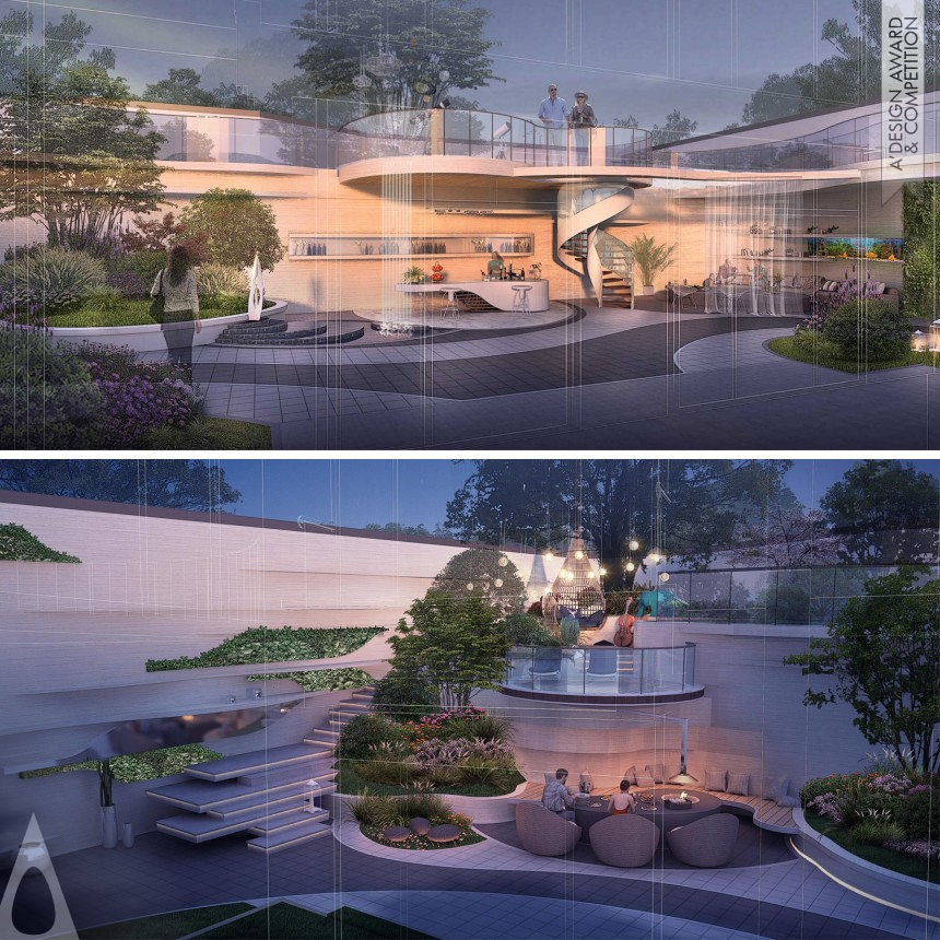 Beijing Miland International Design's Shimao Loong Palace-Courtyard Courtyard of Clouds