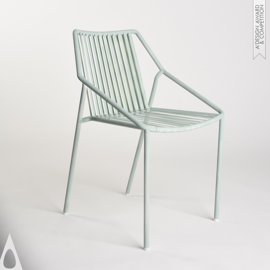 Outdoor Metallic Chair by Hugo Charlet-berguerand