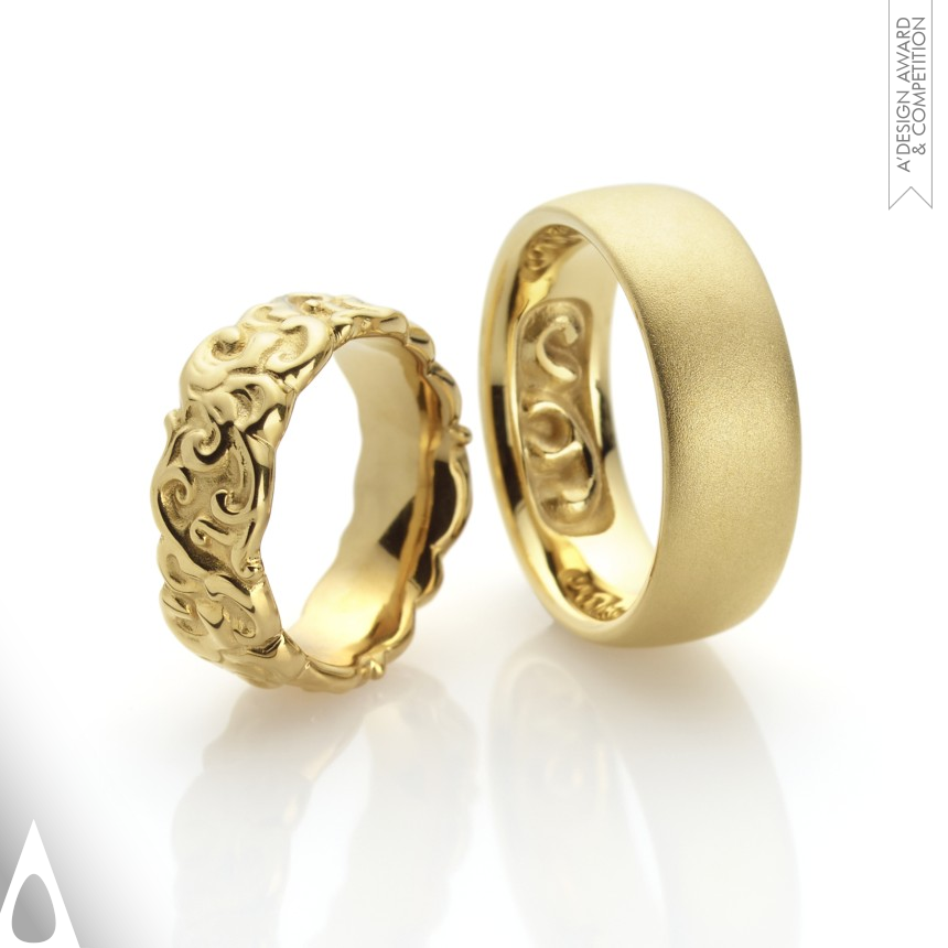 Iron Jewelry Design Award Winner 2020 Marry Baroque Wedding Rings  