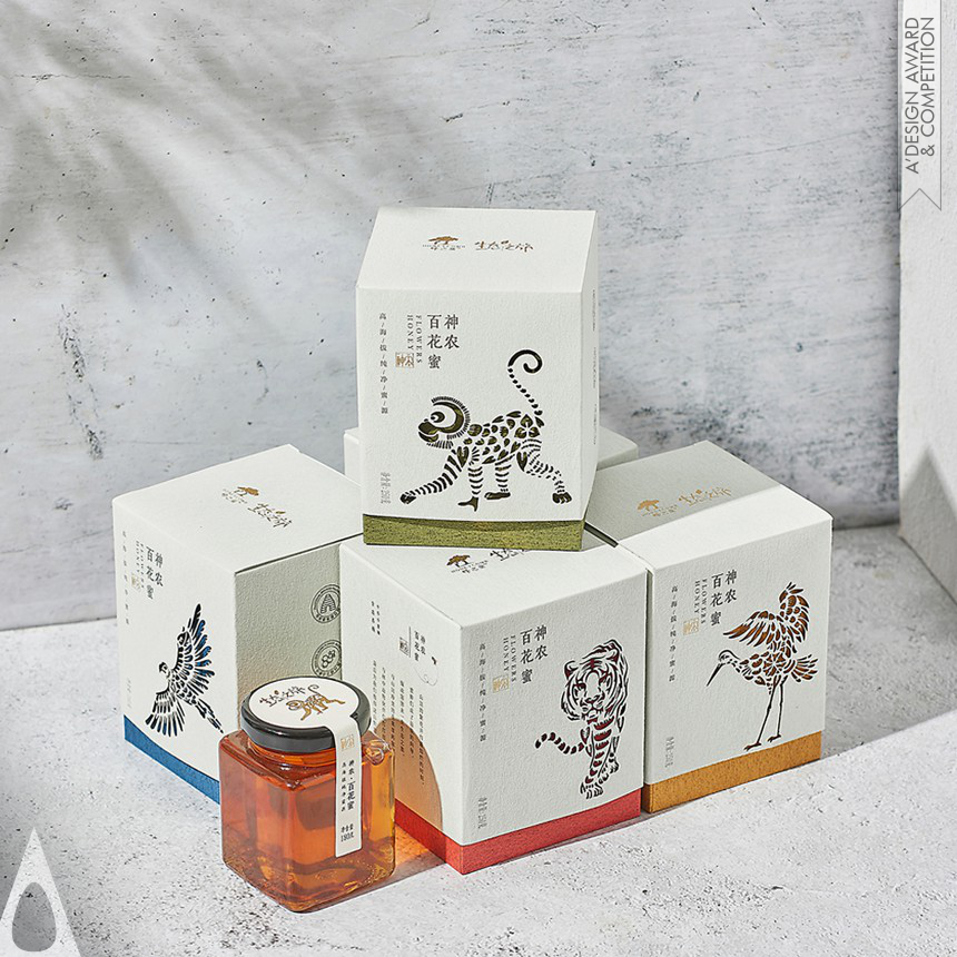 Silver Packaging Design Award Winner 2020 Ecological Journey Gift Box Honey 