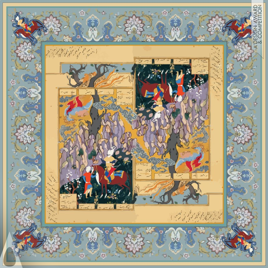 Adonis Jafargholi Beik's Cultured Silk Scarf Illustration