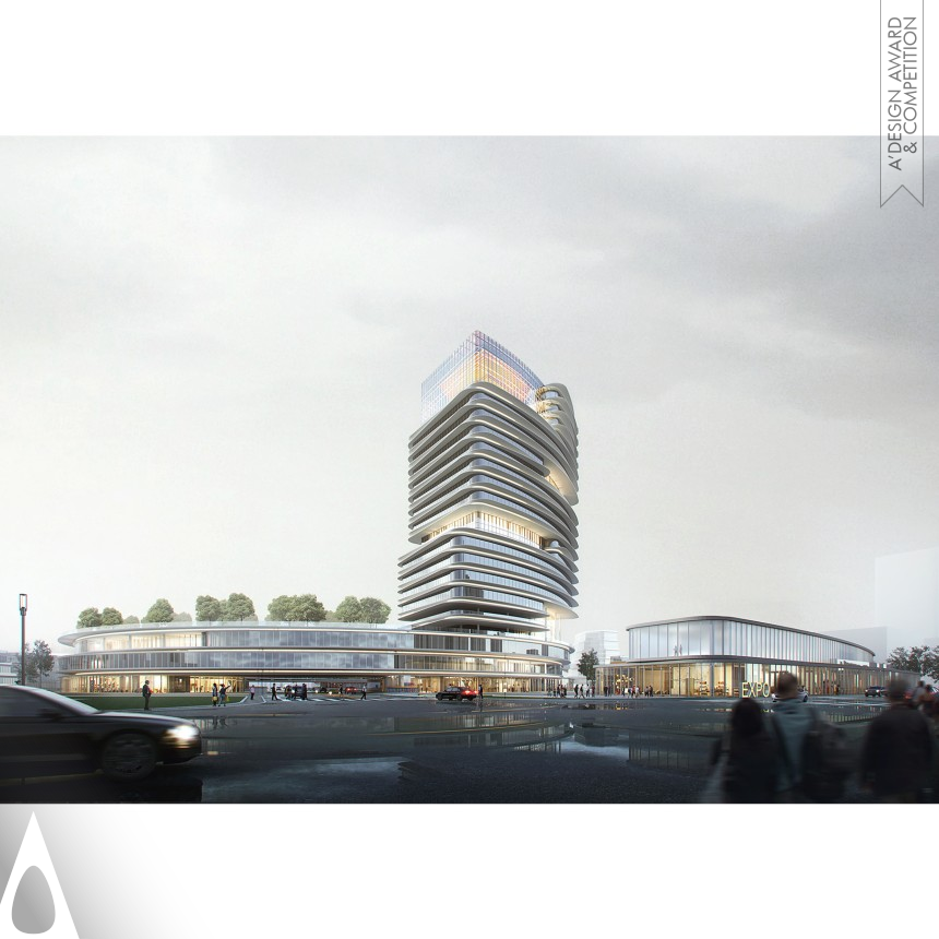 Silver Urban Planning and Urban Design Award Winner 2021 Fibonacci Spiral Industrial Park 