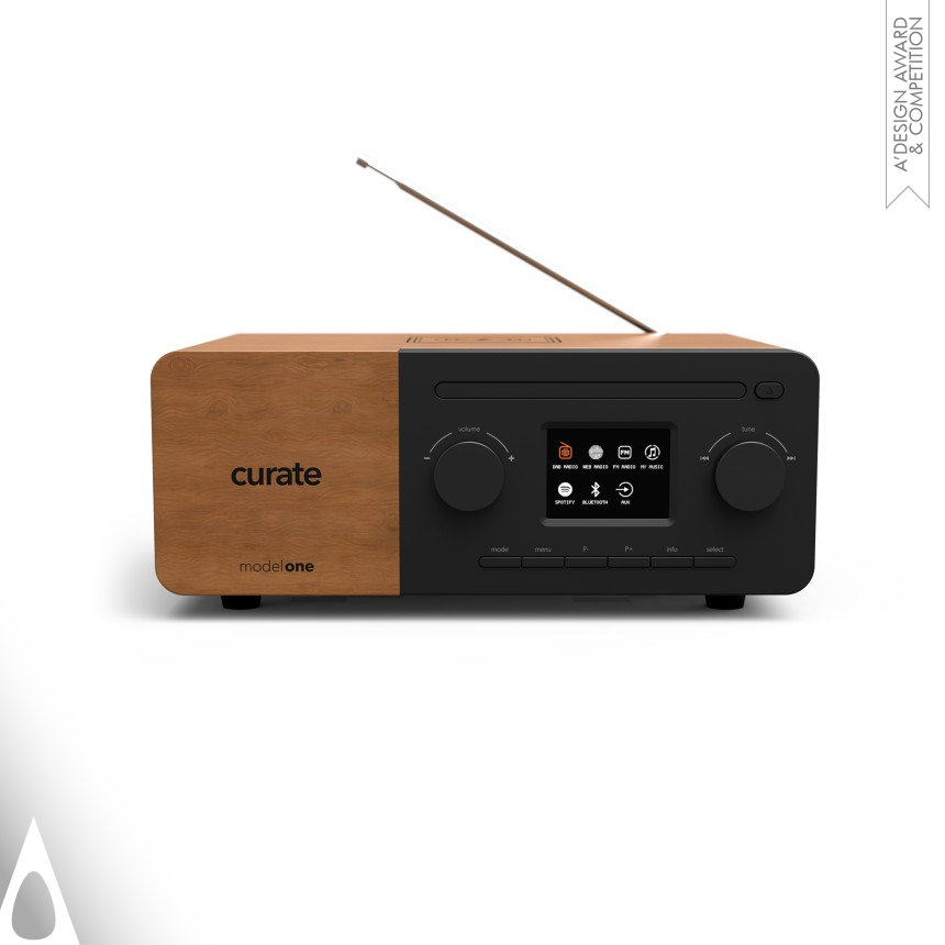 Silver Audio and Sound Equipment Design Award Winner 2021 Model One DAB Internet Radio 