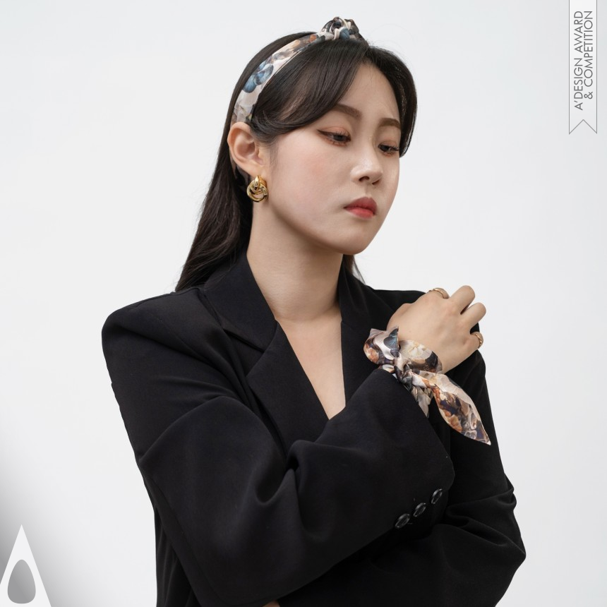 Silver Textile, Fabric, Textures, Patterns and Cloth Design Award Winner 2021 Effect Of Paradox Textile Print Design 