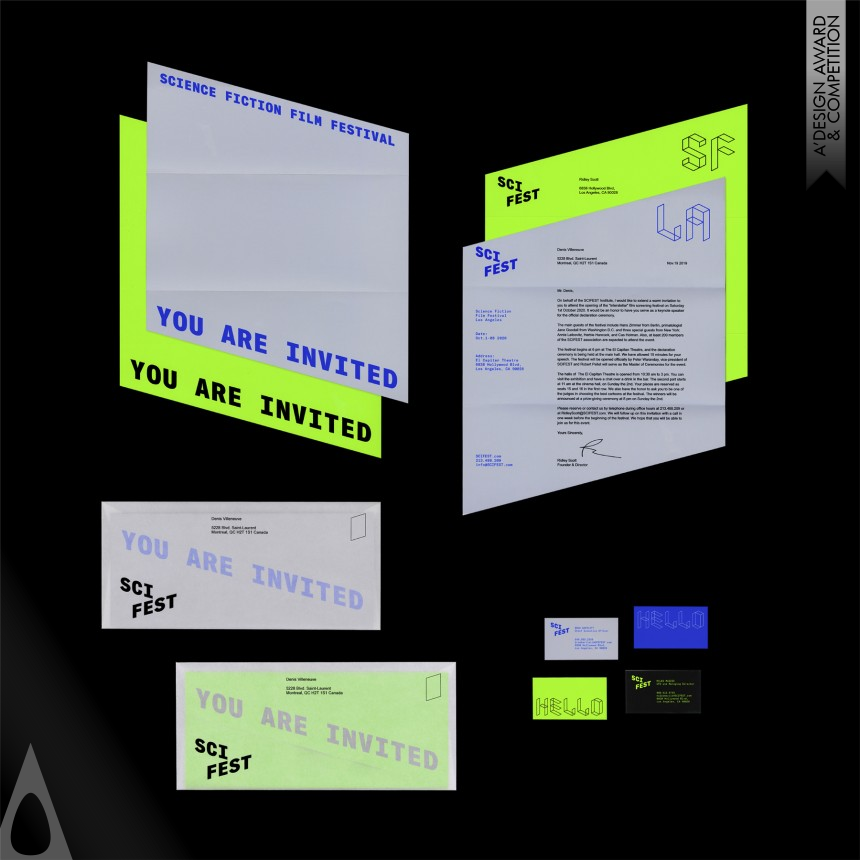 Ching-Fa Lung's SciFest Los Angeles Festival Identity System