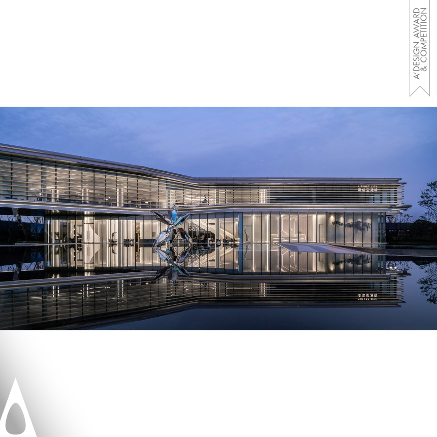 Golden Interior Space and Exhibition Design Award Winner 2021 Airport New City Sales Office 