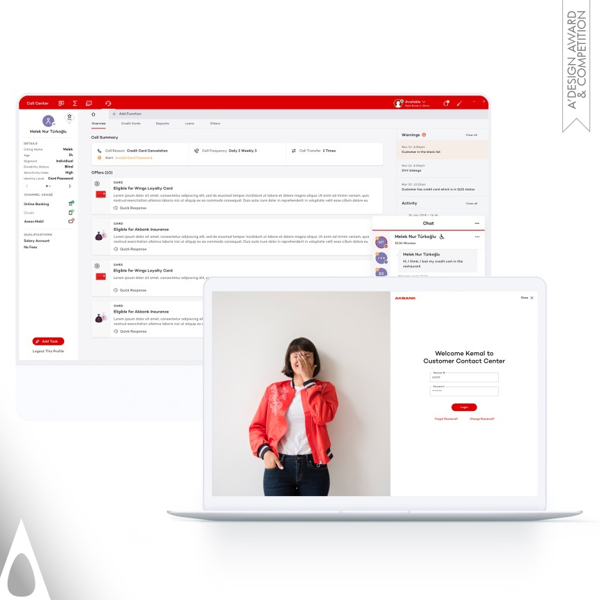 Gold Winner. Call Center by Akbank Design Studio and Service Design