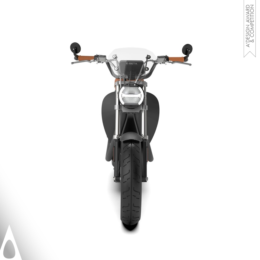 Silver Vehicle, Mobility and Transportation Design Award Winner 2021 E Beta Electric Cafe Cruiser Electric Scooter 