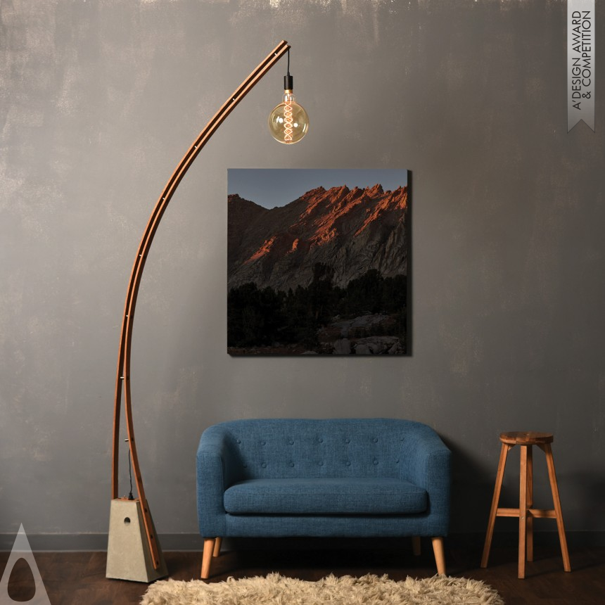 Iron Lighting Products and Fixtures Design Award Winner 2021 Outer Borough Floor Lamp 