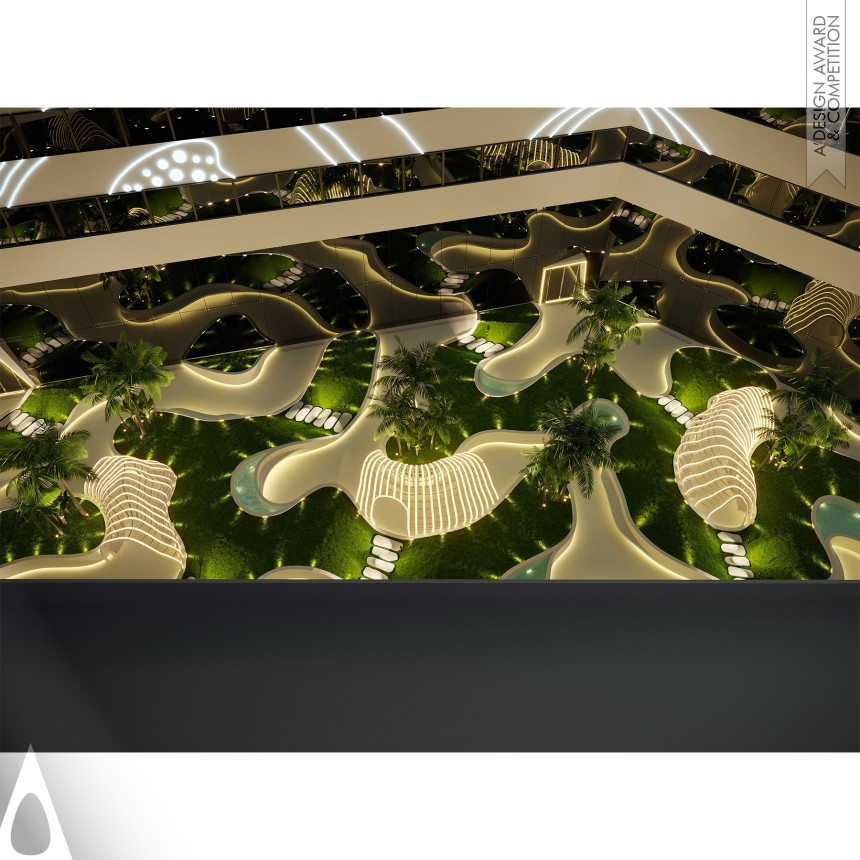 Peyman Kiani Falavarjani and Parisa Biriya's Mercury Hotel Garden