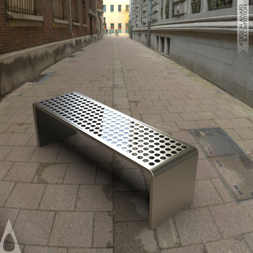 Bronze Street Furniture Design Award Winner 2021 Note Bench 