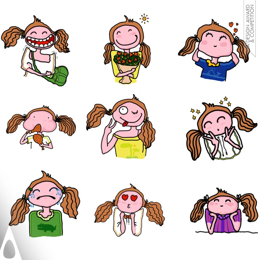 Iron Graphics, Illustration and Visual Communication Design Award Winner 2021 Mia Emoji 