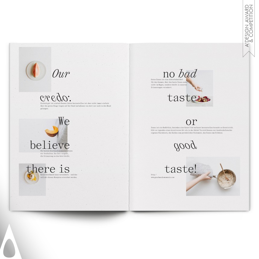 Bronze Print and Published Media Design Award Winner 2021 Better than Perfect Magazine 