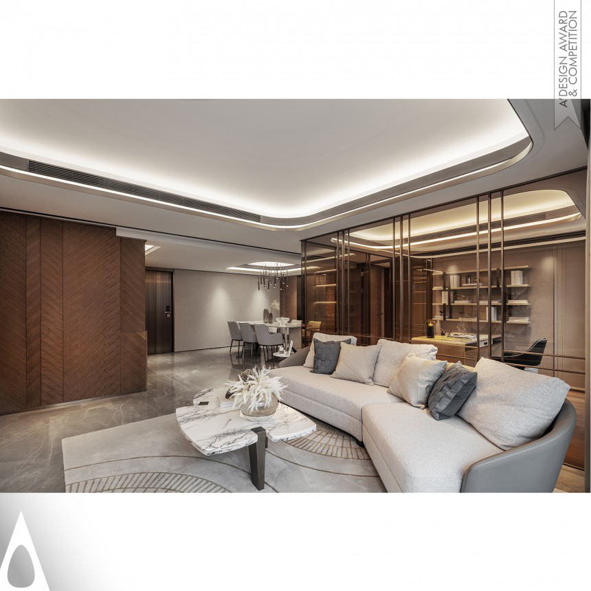 Bronze Interior Space and Exhibition Design Award Winner 2021 Fantasia Luwan 68 Apartment 