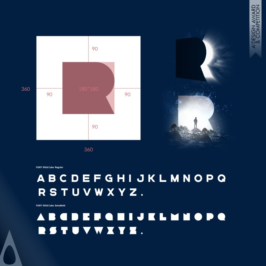 Silver Graphics, Illustration and Visual Communication Design Award Winner 2021 R Gate Emblem Corporate Identity 