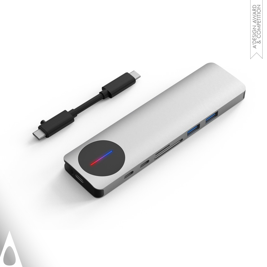 Iron Computers and Peripheral Devices Design Award Winner 2021 PowerTronex H1 USB-C Docking Station / Hub 