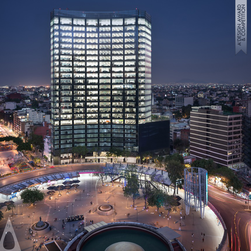 Silver Construction and Real Estate Projects Design Award Winner 2021 Glorieta Insurgentes Tower 