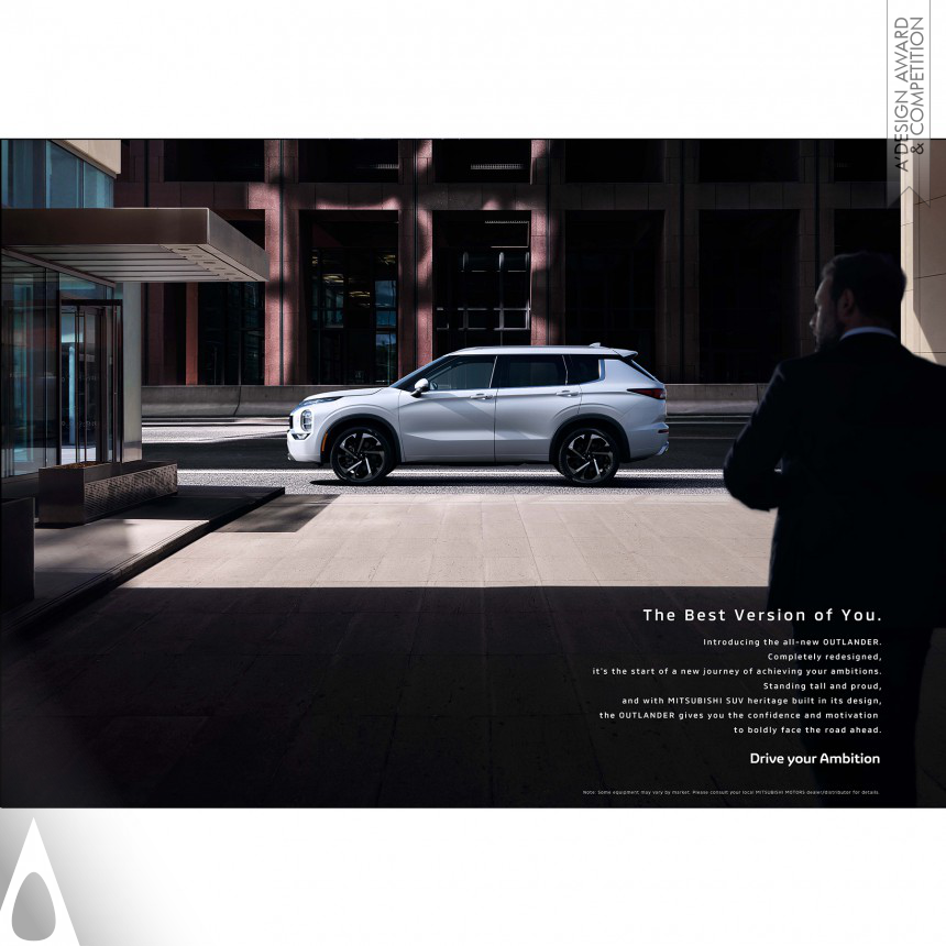 Silver Advertising, Marketing and Communication Design Award Winner 2021 Mitsubishi Motors Outlander Brochures of Car Products and Functions 