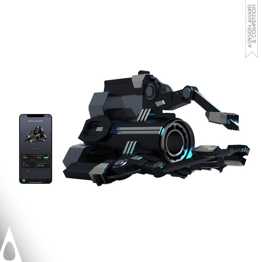 Bronze Winner. Acoustic Cable Deicing Robot by Siyang Xu