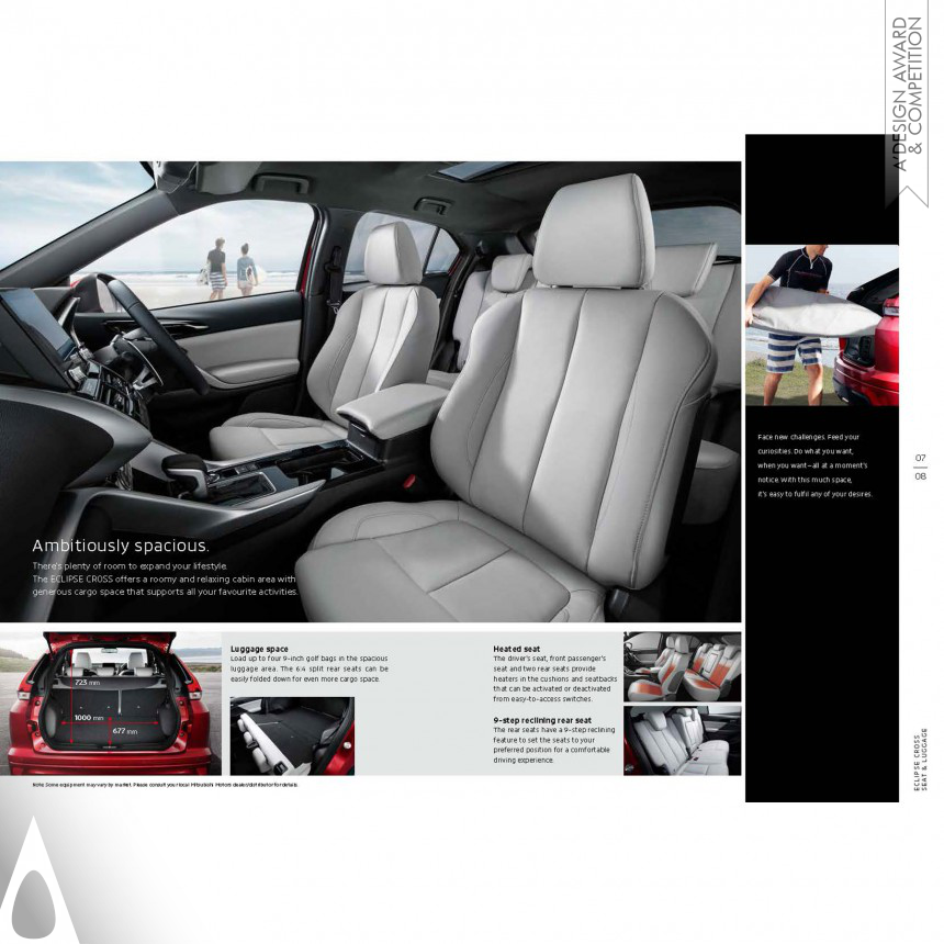 Noriko Hirai's Mitsubishi Motors Eclipse Cross Brochures of Car Products and Functions