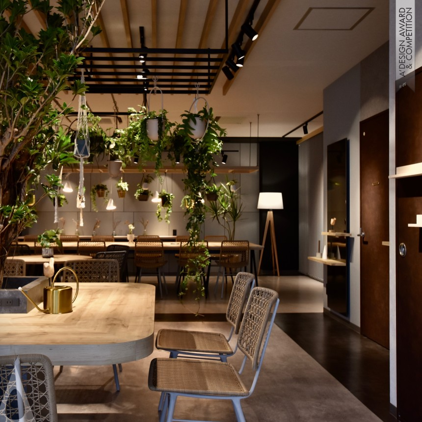 Iron Interior Space and Exhibition Design Award Winner 2022 Garden Love Clue Office 