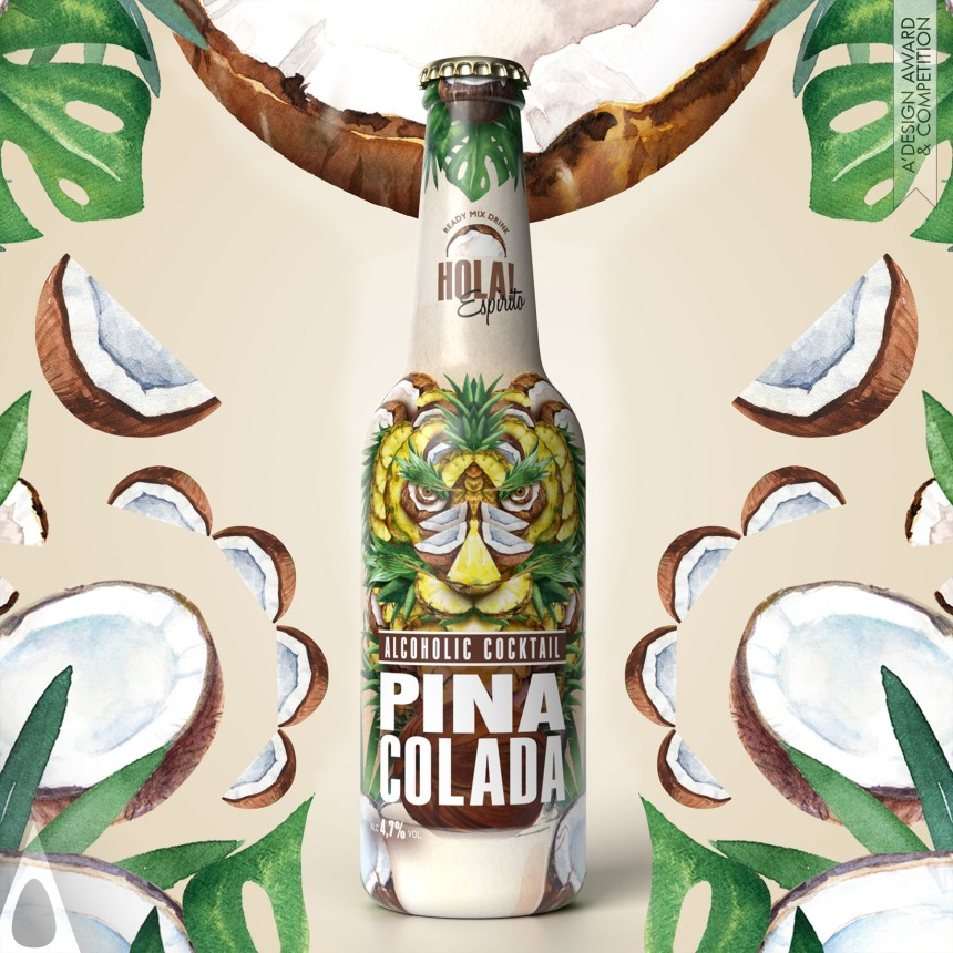 Antonia Skaraki's Hola Espirito Bottled Cocktail Label