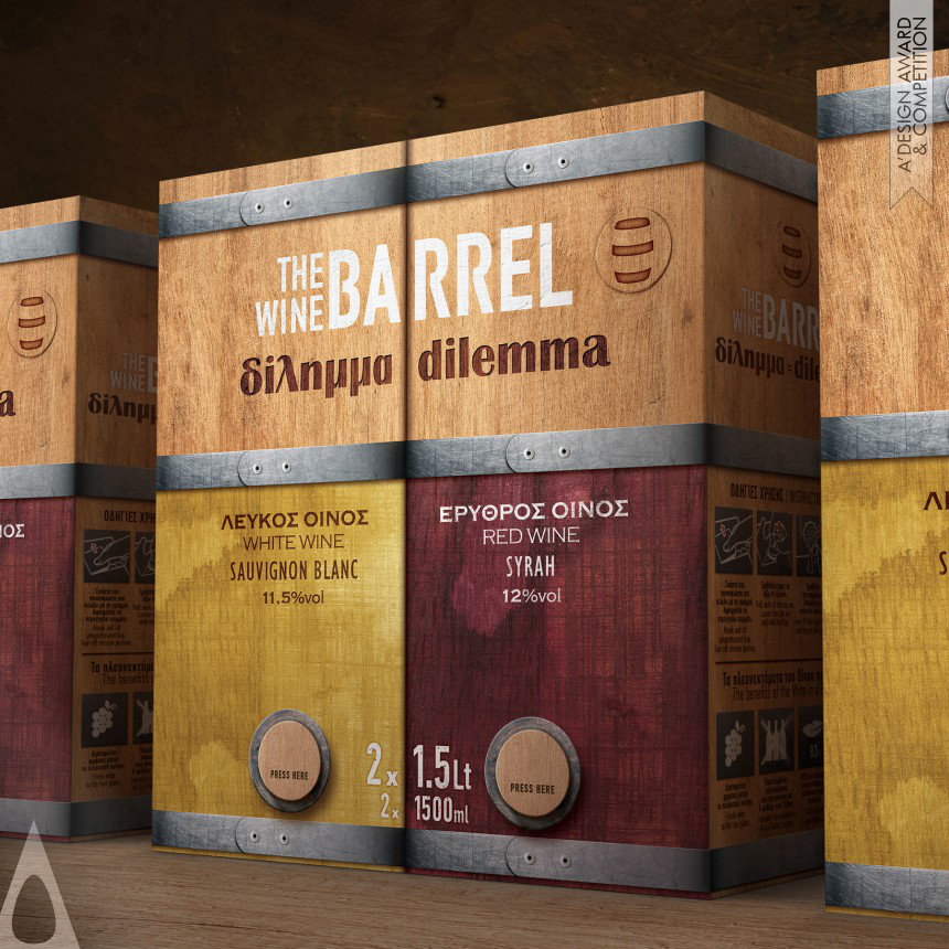 Iron Packaging Design Award Winner 2022 The Wine Barrel Dilemma Packaging  