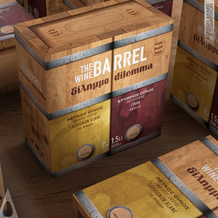 Antonia Skaraki's The Wine Barrel Dilemma Packaging 