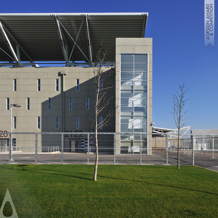 Bronze Architecture, Building and Structure Design Award Winner 2022 Ael Fc Arena Football Stadium 