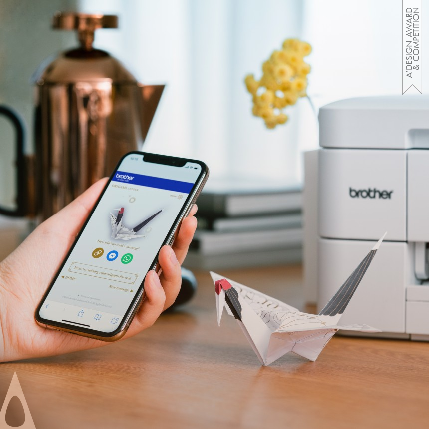 Silver Winner. Origami Letter by Aquaring Inc.