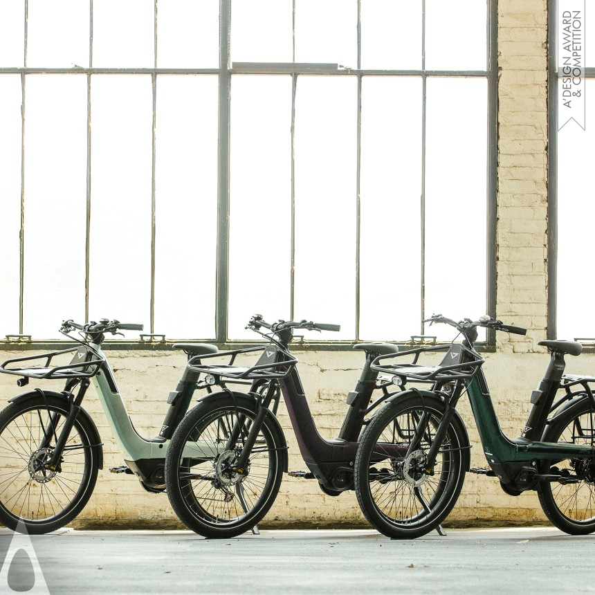 Silver Vehicle, Mobility and Transportation Design Award Winner 2022 VAAST Bicycles E1 Urban Electric Micro Mobility 