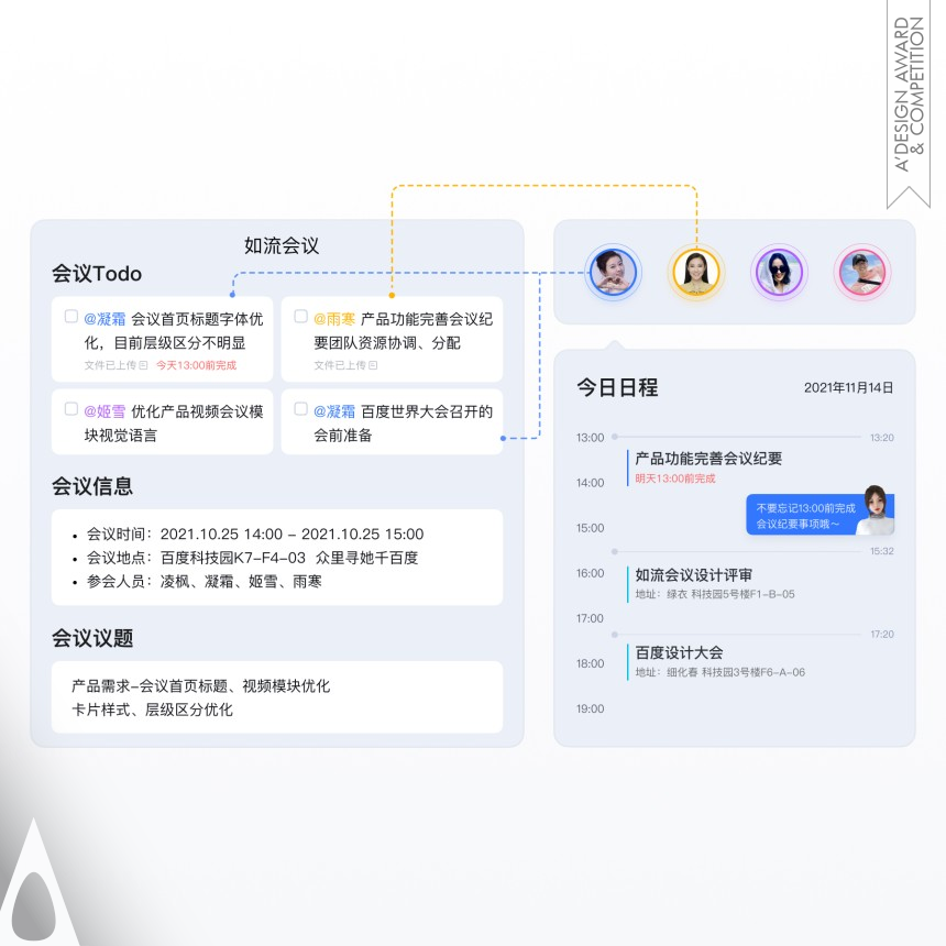 Ying Li, Meng Xu, Lili Zhai and Xingbiao Li's Customized Meeting Assistant Interface